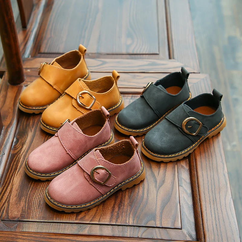 

New Children's Shoes in Spring British Boys'Shoes Children's Casual Shoes Girls' Single Shoes Fashion Leather Shoes
