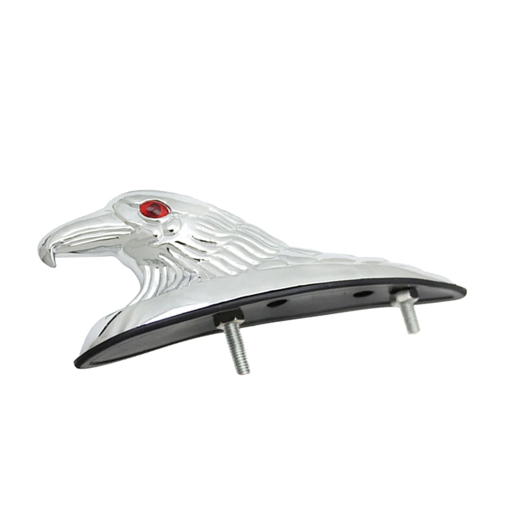  1 Pcs Motorcycle Accessories Eagle Head Ornament Statue Motorbike ATV Front Fender Light For Honda Harley Kawasaki YAMAHA Etc