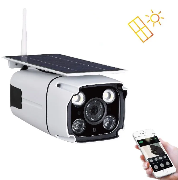 

Solar Power Outdoor Camera HD 960P Wireless WiFi IP Camera Waterproof CCTV Video Surveillance with Dual Light, Motion Detection