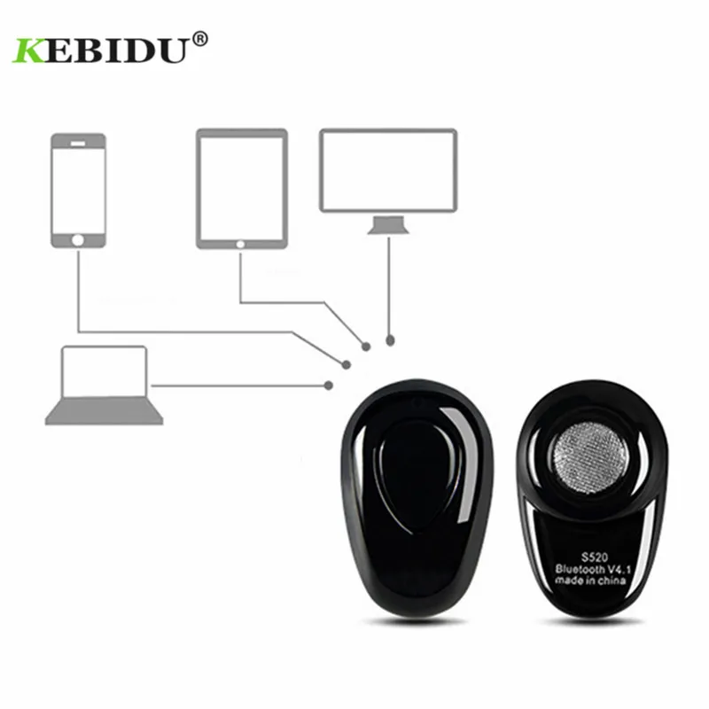 Беспроводные мини наушники kebidu S520 Bluetooth 4 1 гарнитура с микрофоном свободные руки