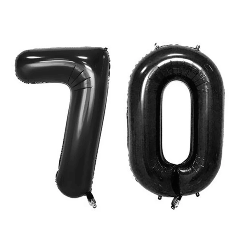 40 дюймов черный воздушный шар баннер 18 21 30 40 50 60 день рождения украшение для взрослых день рождения письмо номер фольги шар Дети globos