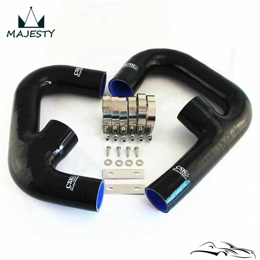 ^*Best Offers Upgrade Silicone Intercooler Intake Hose Kit For V*W G*olf R G*TI MK7 2.0T 2015+