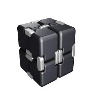 80x40x20 мм антистресс-облегчение гаджет для пальцев бесконечная квадратная игрушка роскошный EDC бесконечный куб тревога детские игрушки образовательная Новинка - Цвет: Black