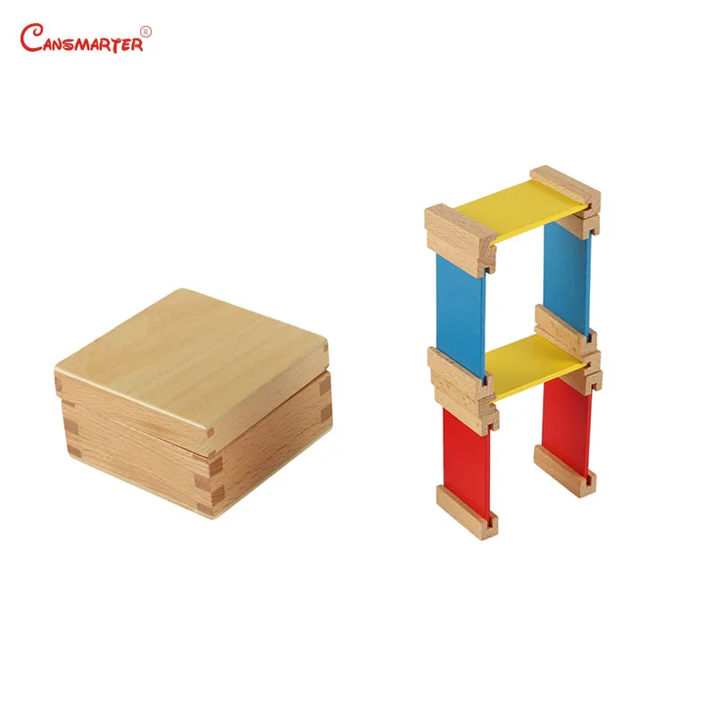  Sensory Wooden Color Tablets 1st Box Montessori Toys and Games Colored Board 6 Pieces Educational T - 4000001487857