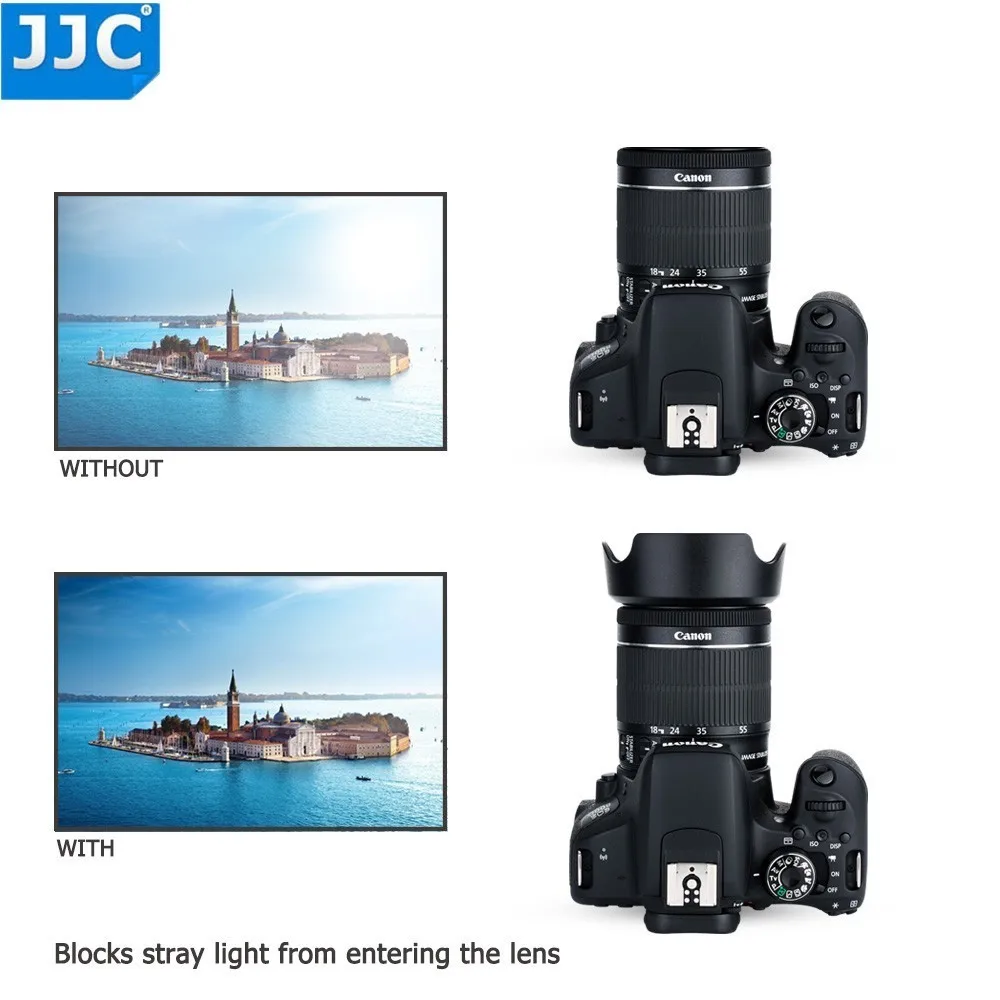 JJC в форме цветка байонетная бленда объектива для Canon EF-S 18-55 мм f/3,5-5,6 IS STM объектив заменяет EW-63C