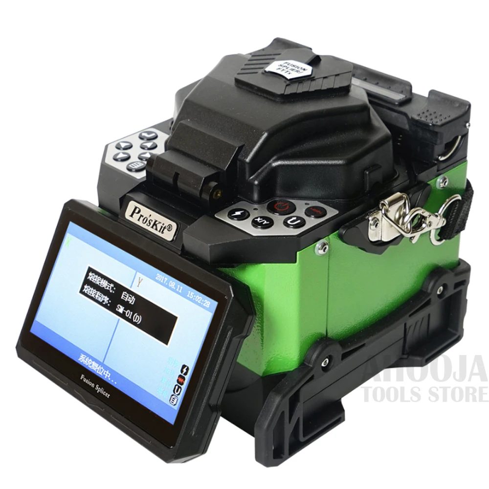  Pro'sKit High Precision FTTH Fiber Optic Welding Splicing Machine Cutter Optical Fiber Welding Mach