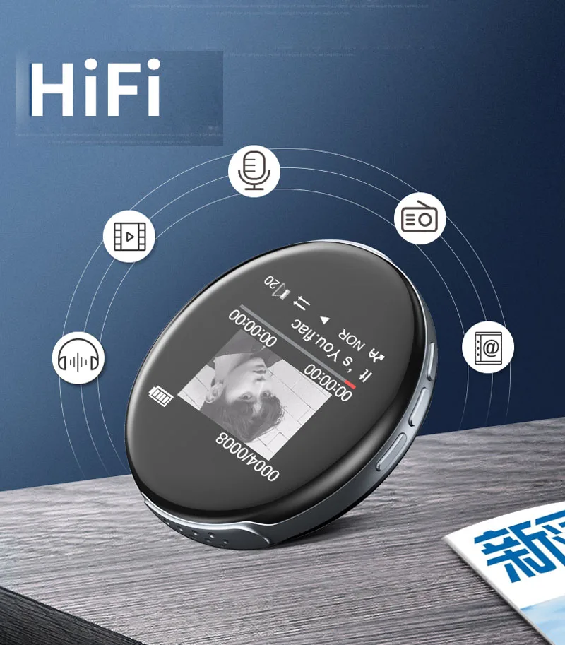 Оригинальный Спортивный Bluetooth MP3 плеер RUIZU M1 8 ГБ/16 ГБ с поддержкой экрана FM записью