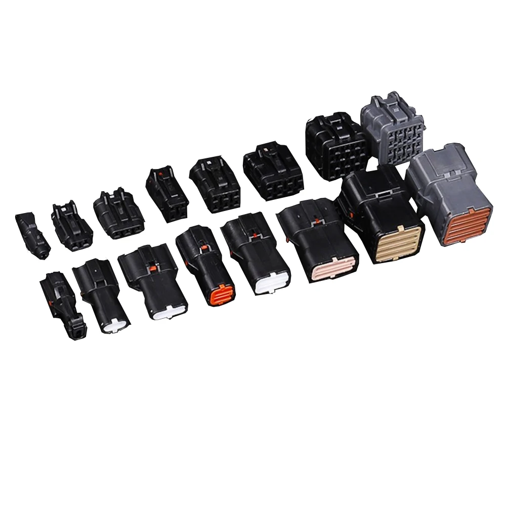 

1SET 1/2/3/4/6/8 Automotive Harness Waterproof Connector 1.8 Series Connector Male and Female Connector 0.2-1.0mm2