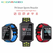 F8 смарт-браслет монитор сердечного ритма измерять кровяное давление фитнес-трекер Band дистанционного управления smart часы-браслет для IOS и Android