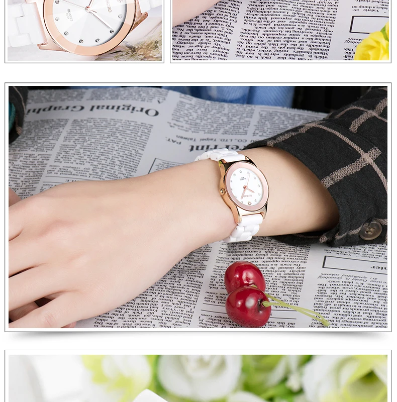 LONGBO Роскошный белый керамика мужские для женщин пара часы повседневные водостойкий Классические наручные часы Высокое качество