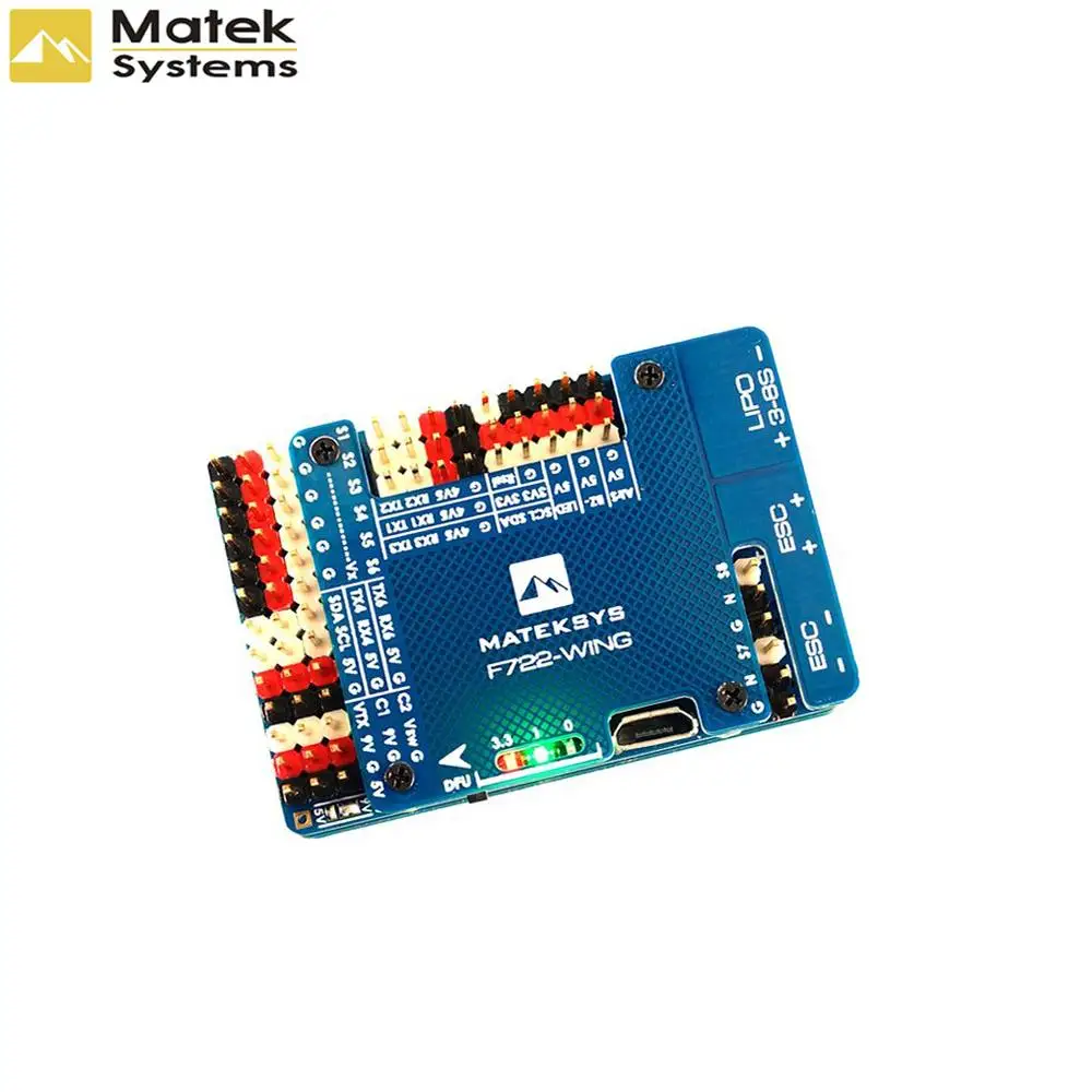 Matek Systems F722-WING STM32F722RET6 игровые джойстики со встроенным серверный компьютером с экранным меню для RC Самолет с неподвижным крылом для радиоуправляемых моделей