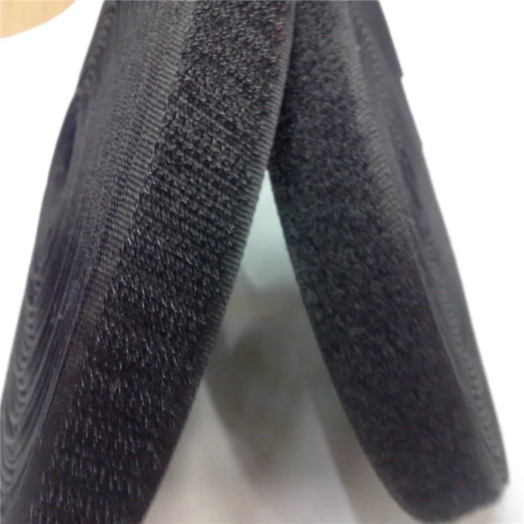 

2cm*1m Black vel cr0 nylon fabric fastening Magic stick lash stick velour&crochet HOOk&LOOP strap baby garment accessories