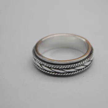 

Fashion Sterling Silver S925 Ring Carved Lace For Women Ring Set Female Men Statement Engagement Party Jewelry 7mmW 2018 US 7-12