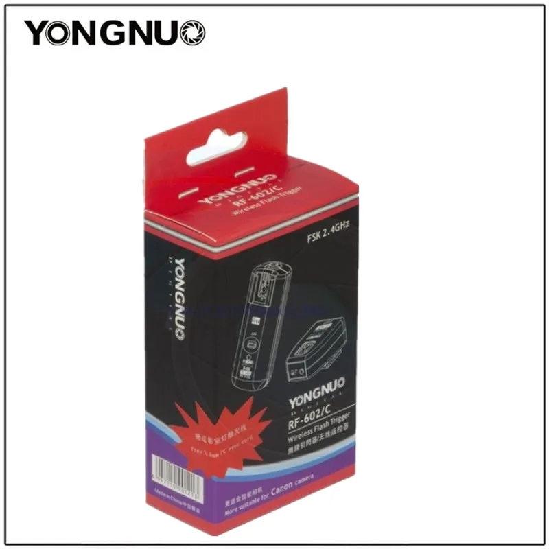 Светодиодная лампа для видеосъемки YONGNUO RF-602 RF602 2,4 ГГц Беспроводной дистанционный триггер для вспышки для CANON 1000D 650D 550D 100D для NIKON D7000 D5100 D5000 D3100