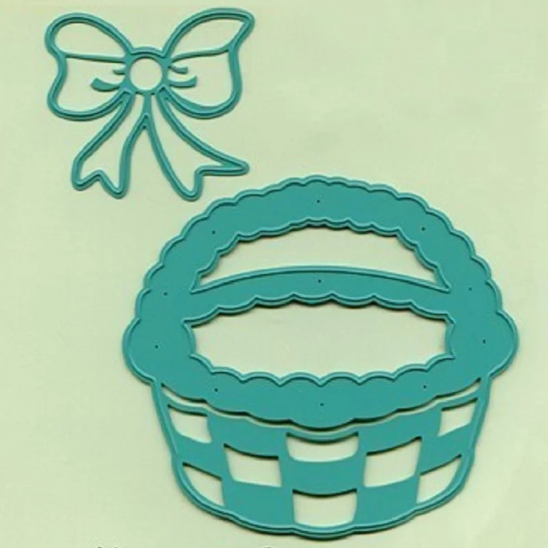 

Swovo Flower basket bow Knife Mold Metal Cutting Dies new 2019 For DIY Scrapbooking Paper Cards Making embossing dies
