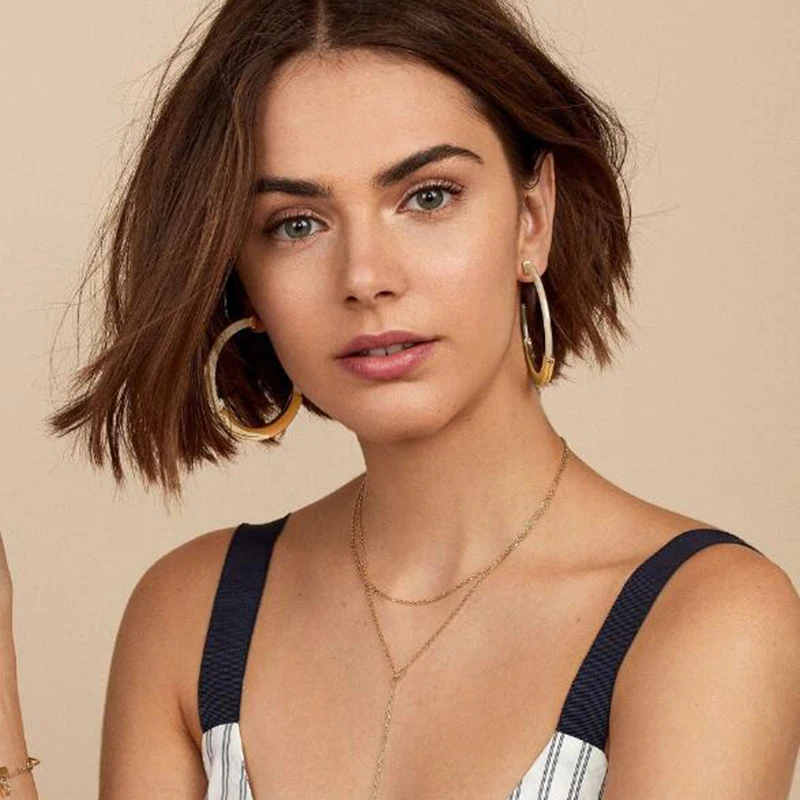 

Geometric Acrylic Pendant Drop Earrings Fashion Leopard Grain Metal Round Circle Dangle Earring For Women Girl Statement Jewelry