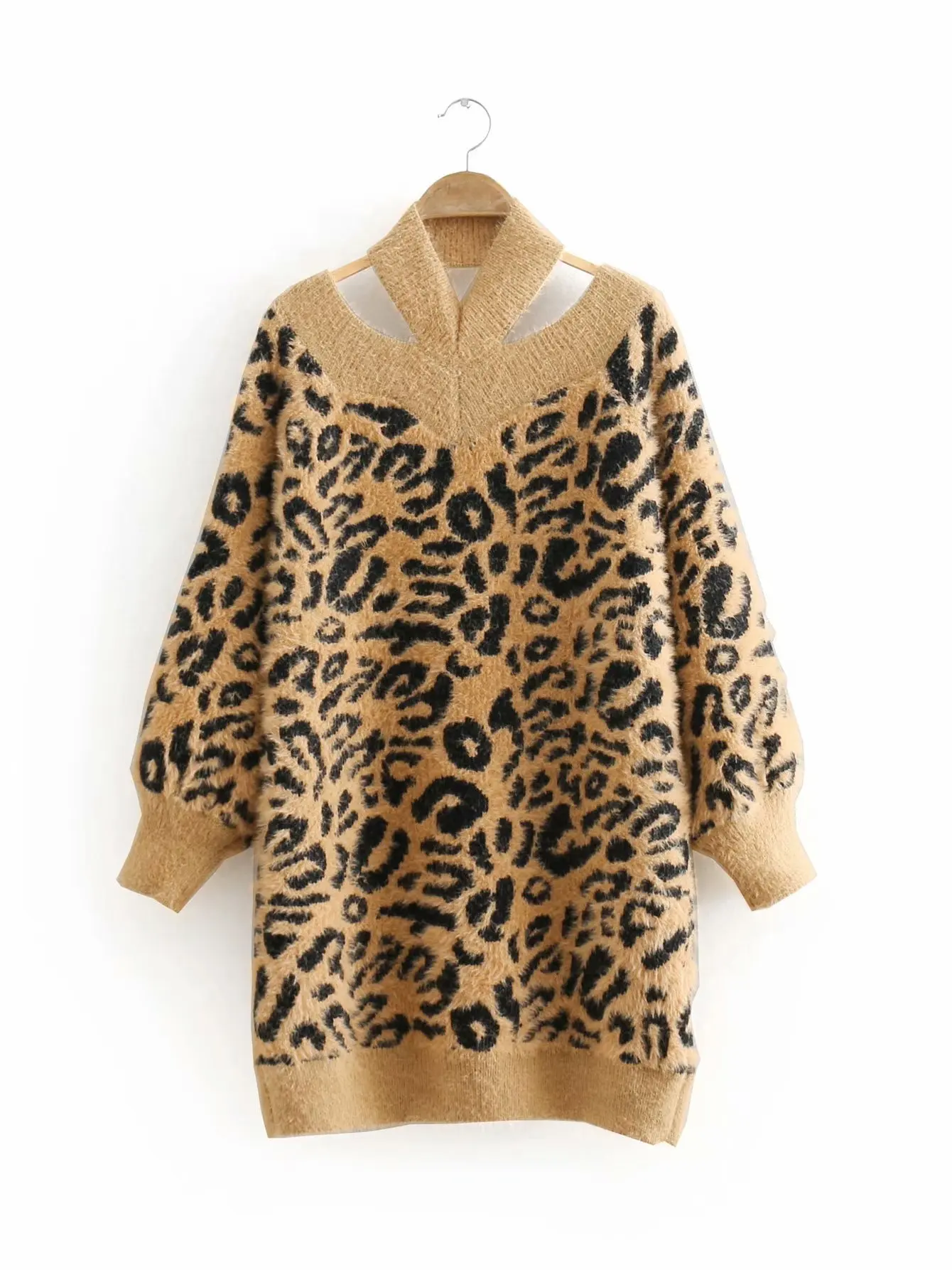 

BB100-8599 European and American fashion leopard sweater
