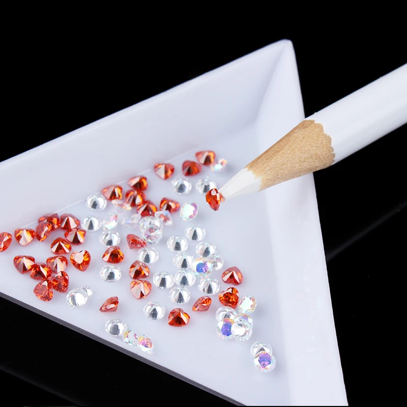 

2pcs Easily Picking Up Pen Nail Rhinestone Picker Wax Pen Nail Dotting Tools Manicure Nail Art Tools