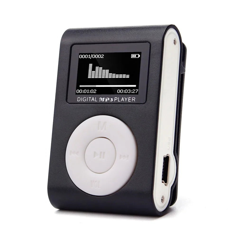 Новинка мини USB Клип MP3 плеер ЖК-экран Портативный MP3-Player Поддержка 32 ГБ Micro SD TF карта может использоваться в качестве кардридера# OR301