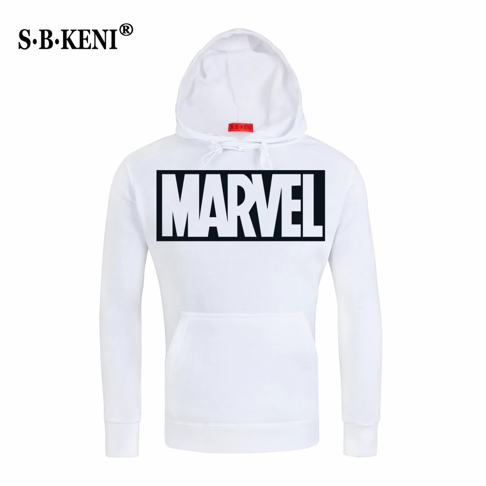 New Marvel Hoodies Men Brand Long Sleeve Solid Color Hooded Sweatshirt Mens Hoodie Track Sweat Coat Casual Sportswear