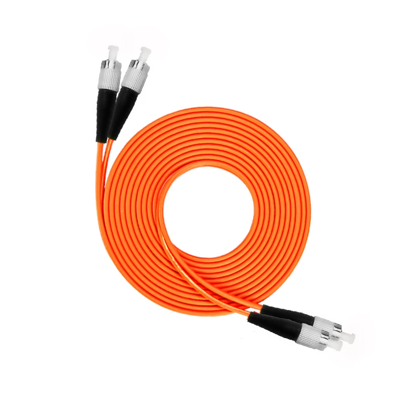 Fc Fc Fibra Multimodale Patch Cord Fc/Fc Fibra Patch Cavo Upc Polacco Mm Ponticello In Fibra Ottica Duplex Om2 Ofnp 3M 5M 10M 15M