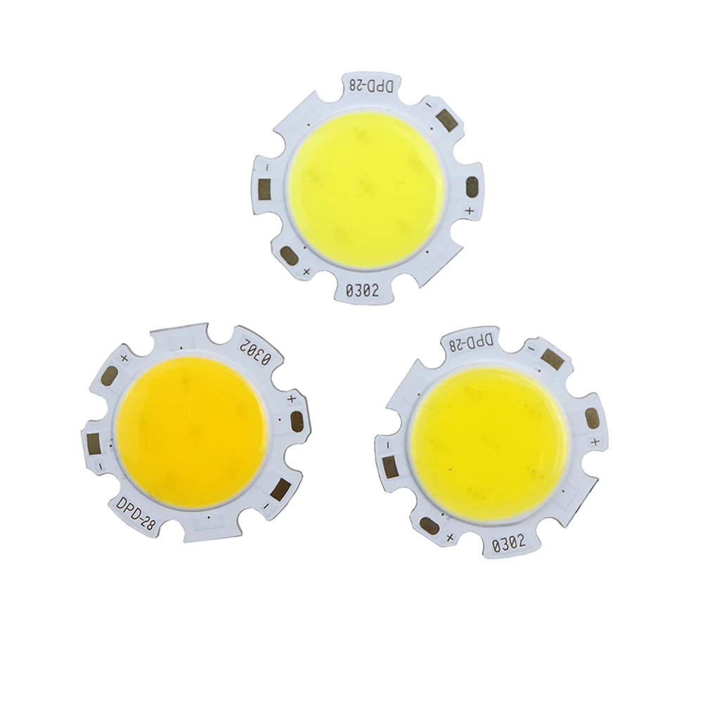 10/50/100 шт. LED COB чип 3 Вт/5 Вт/7 Вт/10 Вт/12 Вт источник света круглый для точечного