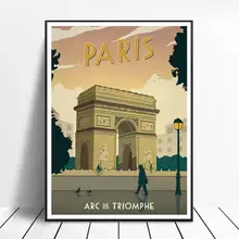 VINTAGE arco DE TRIOMPHE París lienzo pintura arte impresión cartel pared moderna minimalista dormitorio decoración DE la sala DE estar