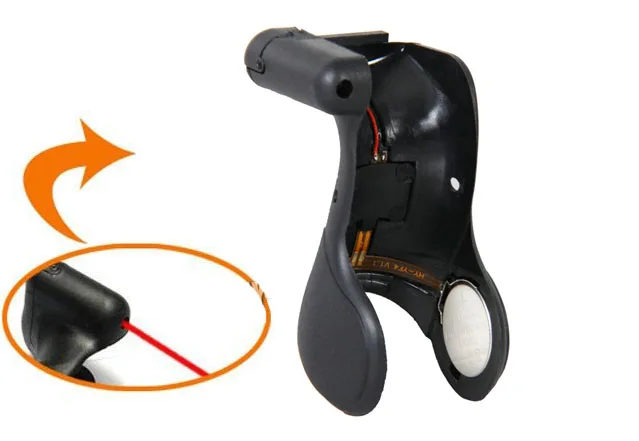 Vente chaude En Plein Air Chasse Accessoires Ergonomique Glock 17 grip avec laser rouge Laser sight