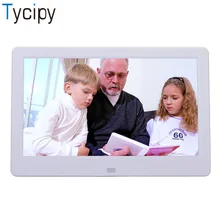 Фоторамка Tycipy 1" lcd цифровой светодиодный электронный экран фоторамка с пультом дистанционного управления для музыки Mp3 видео Mp4 белый подарок