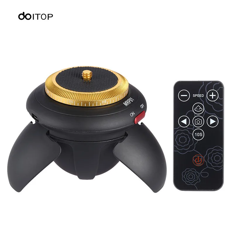 

Mini Electric Panorama Tripod Head 360 Degree Rotating Motorized Time Lapse Rotator Panoramic With Clip For Smartphone Gopro A3