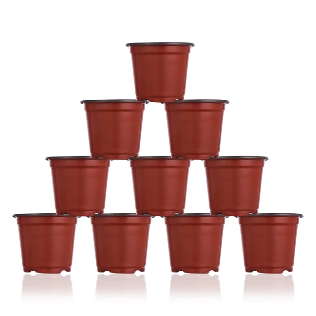 Juego De 6 Platillos, Macetas Y Bandejas Para Macetas De Interior Exterior Y Jardin 115 Cmrojo 89076366