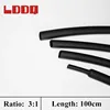 LDDQ 100cm Heat Shrink Tube Black Adhesive Glue Lined Tubing Ratio 3:1 Waterproof 3.2/4.8/6.4/7.9/9.5/12.7/19.1/25.4mm Promotion ► Photo 1/6