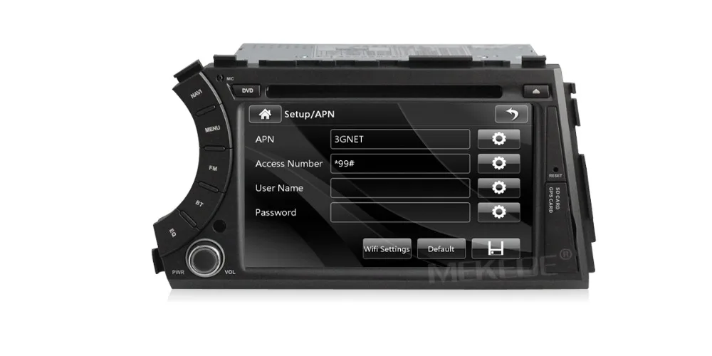 Top MEKEDE free shipping car radio Device for ssangyong kyron Actyon with 1080p support russian menu  dvd player gps radio BT 8