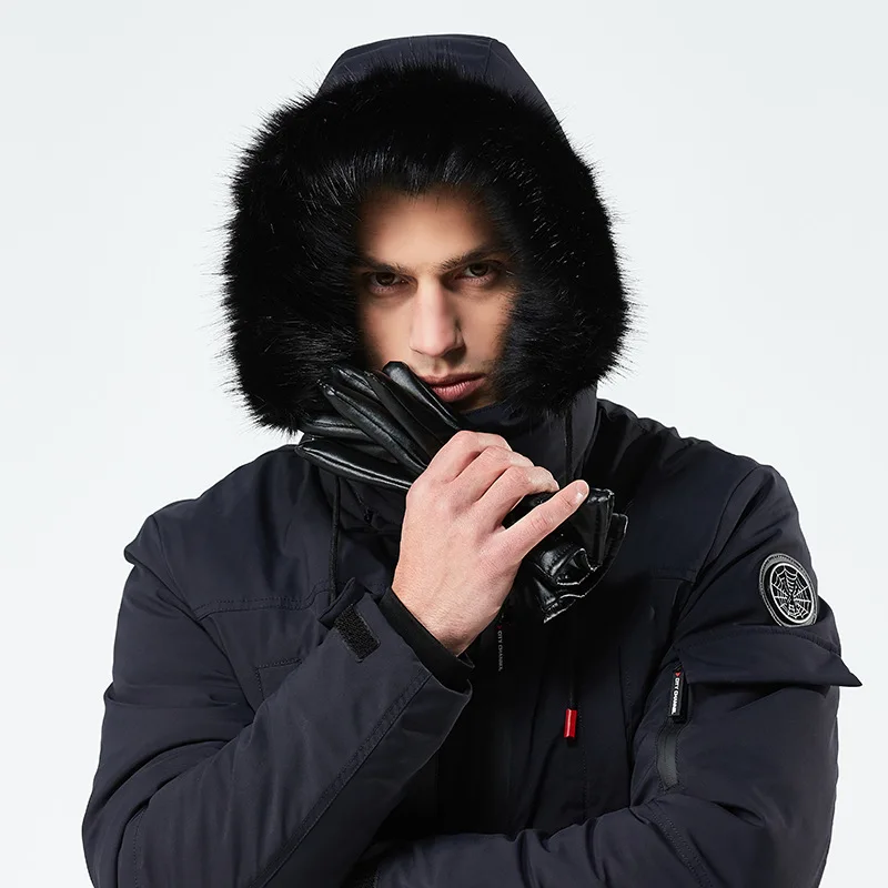 Mens winter jackets and coats new clothing high quality hooded thick windproof jacket fashion large size men winter coat ZZG138