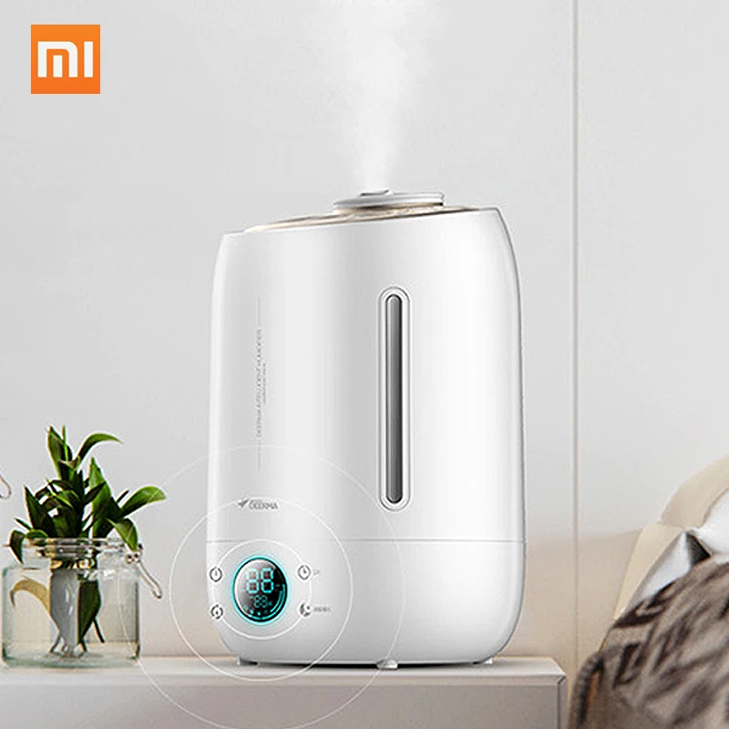 

Xiaomi Deerma Air Humidifier Aroma Diffuser Oil Ultrasonic Fog 5l Quiet Aroma Mist Maker Led Touch Screen Home Water Diffuser