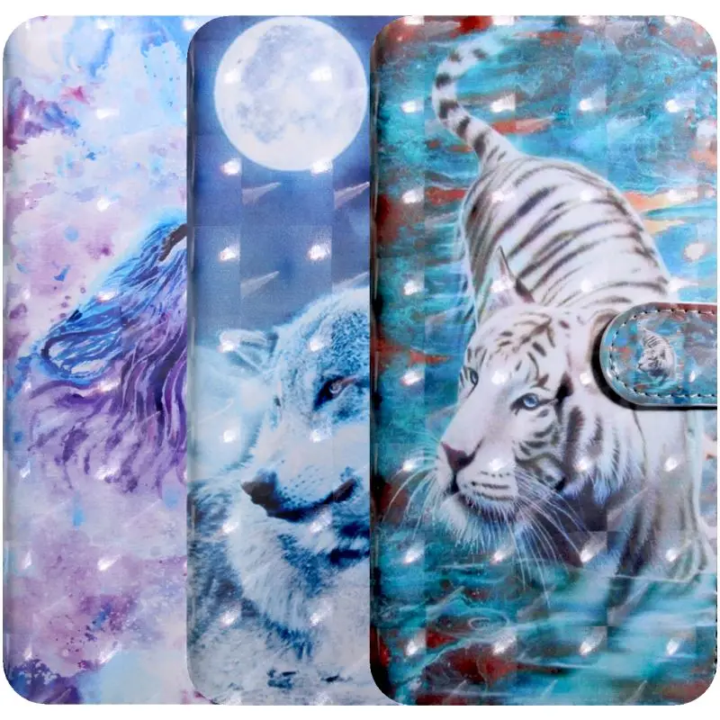 Кожаная оправа Wild Cool Wolf Tiger для Nokia 3 2 4 1 Plus 2019 чехол 6 7 2018 Capa 5 2017 X6 X7 9 PureView D29G|Бамперы|