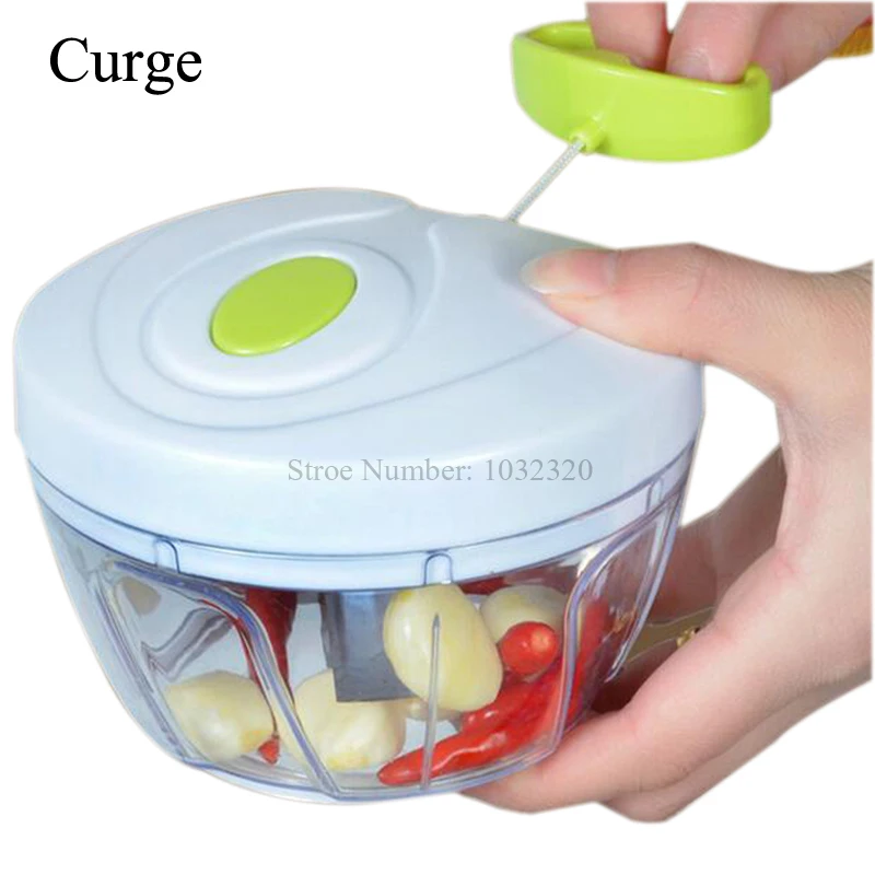 2016 New Kitchen Spiral Slicer Food Chopper Dicer Meat Fruit Cutter Mixer Salad Crusher For Garlic