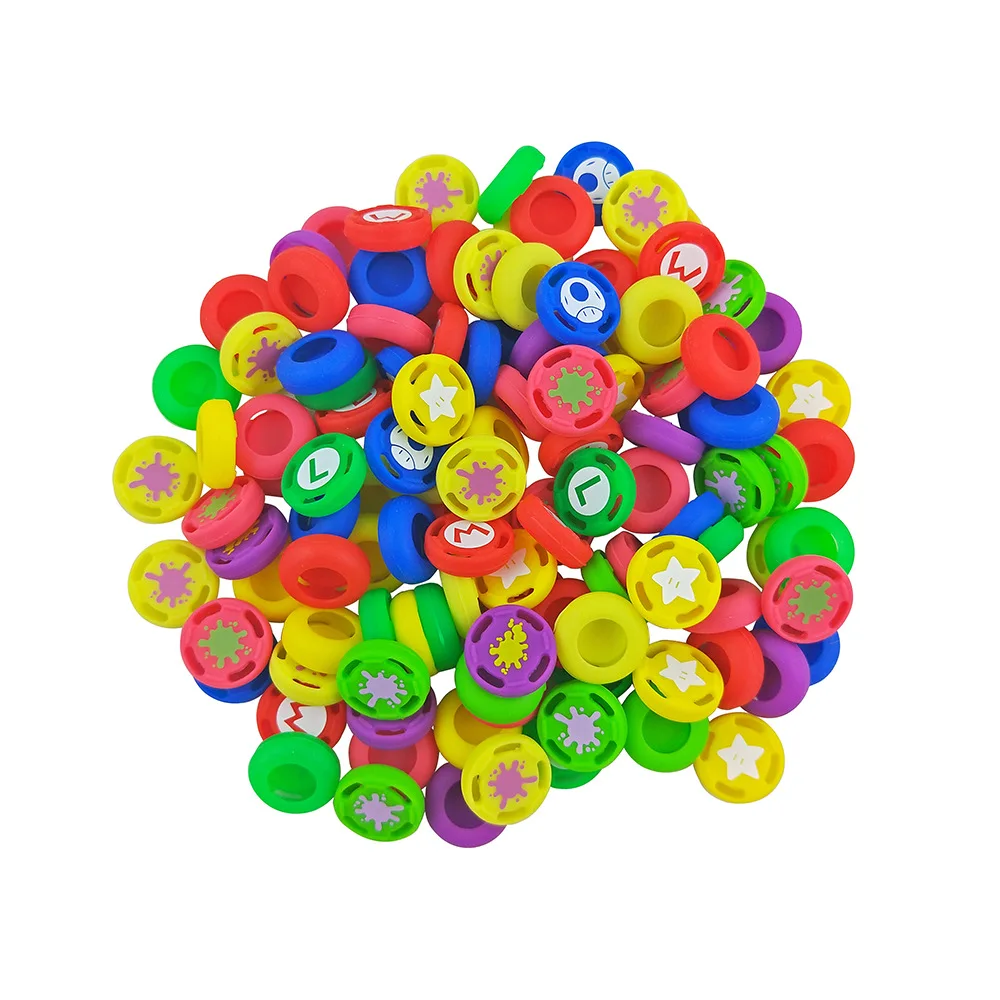 

8pcs Joystick Cap Colorful Silicone Analog Controller Thumb Stick Grip Thumbstick Cap Cover Protector For switch pro PS4 XBOXONE