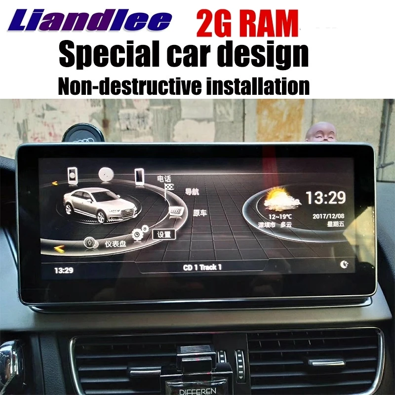 Liandlee Car Multimedia Player NAVI 10.25 Inch 2G RAM For Audi A4 A4L B8 8K 2009~2016 Original Car Radio Stereo GPS Navigation 6