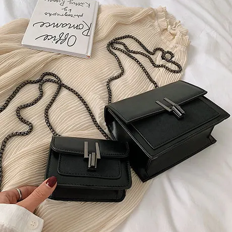 

Senior Sense Small Bag Female 2019 New Korean Version Of The Western Style Shoulder Bag Simple Portable Chain Small Square Bag