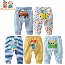 5 шт./партия, с героями мультфильмов хлопковые брюки для маленьких мальчиков и девочек брюки для малышей для маленьких девочек и мальчиков Suit0-24Months