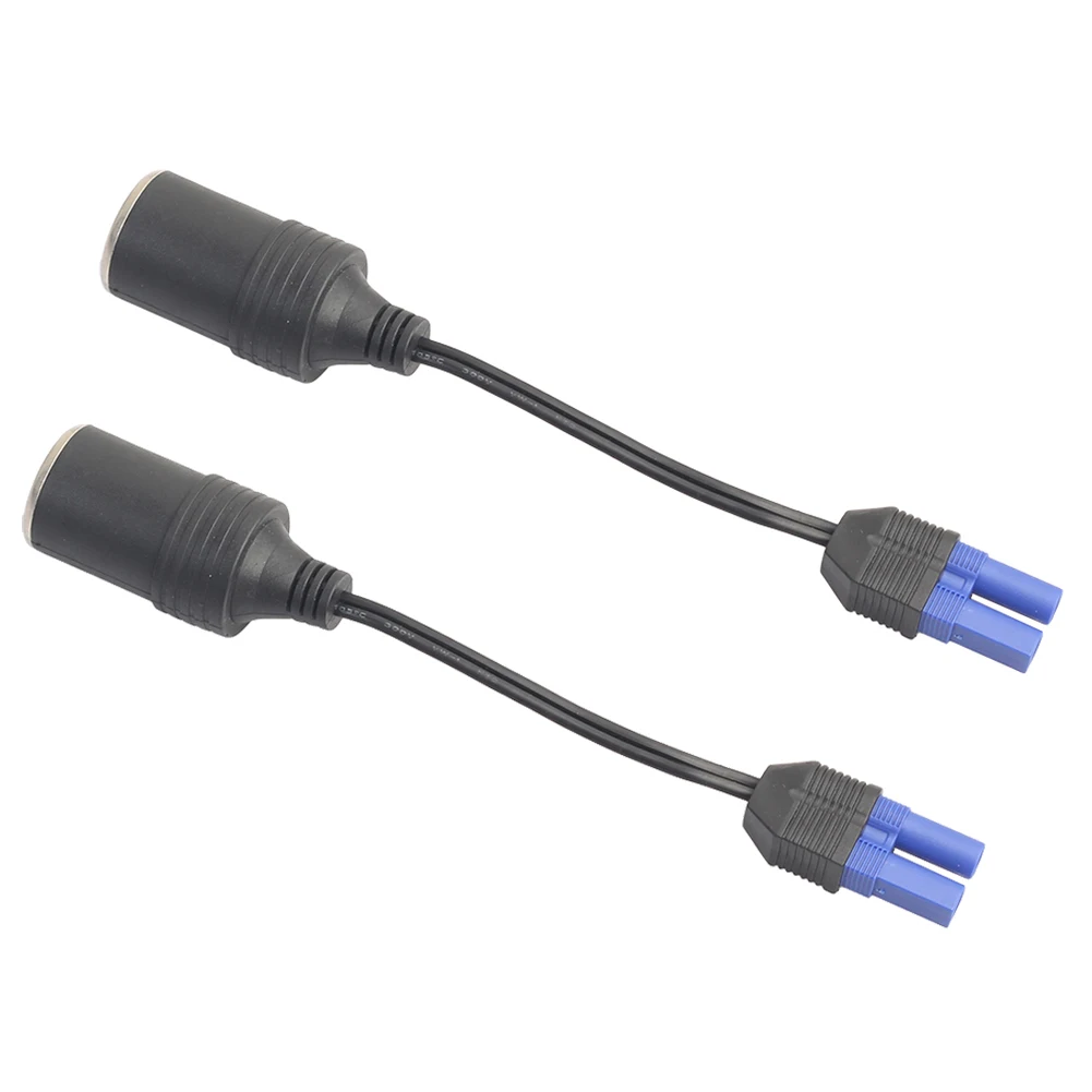 

2 Pcs 12V Car Emergency Start Power EC5 Plug to Cigarette Lighter Port Adapter 10 - 60W High Quality