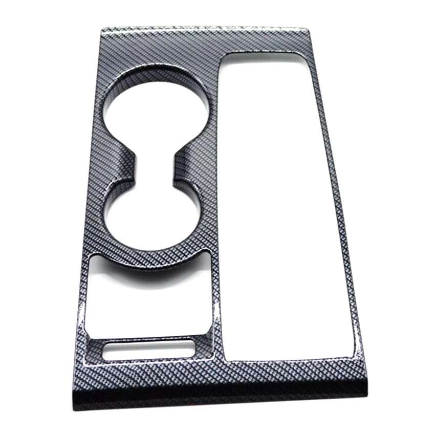 

YAQUICKA Carbon Fiber Style Car Front Water Cup Holder Gear Shift Panel Frame Trim Cover For Hyundai Tucson 2015 Car-styling