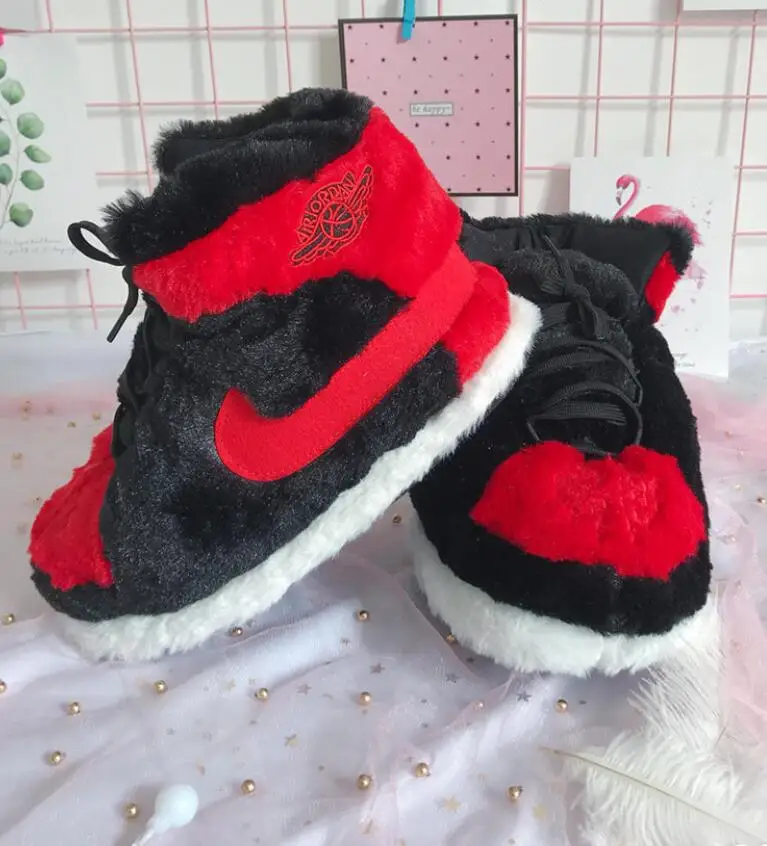 

Women Slippers Winter Slipper Lover's Sneakers Winter Warm Shoes Bread Fat Slippers Cute Slides Lover's Slides Slip On Fashion