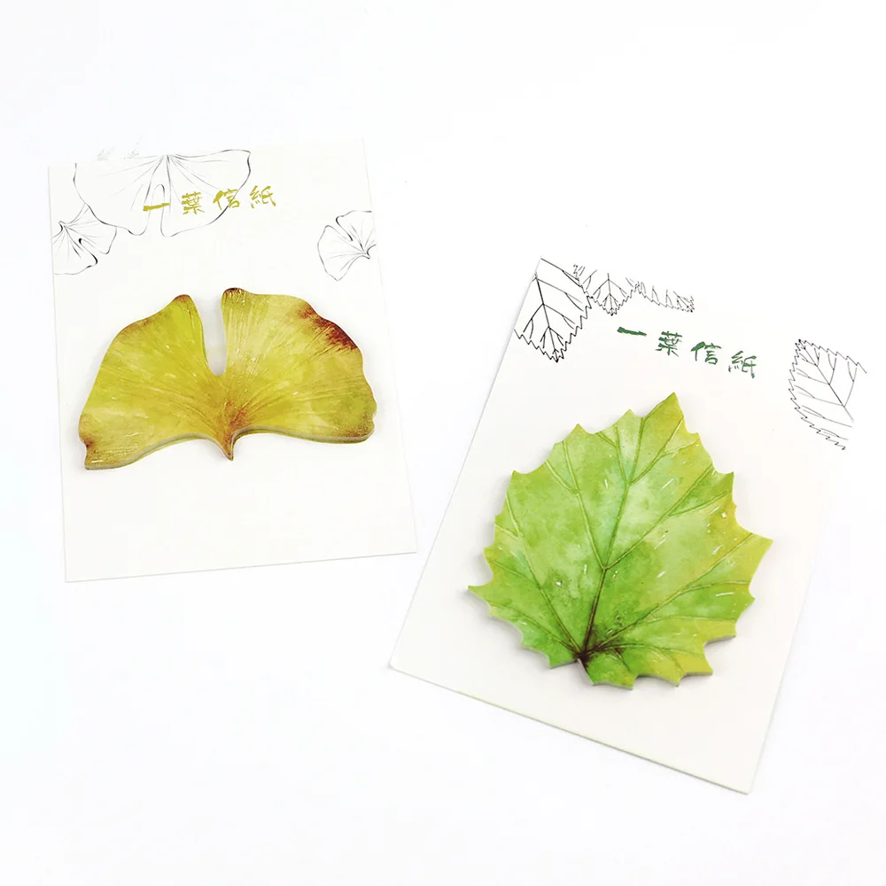 30Sheet/Pcs Kawaii Leaves Diary Memo Pad Sticky Notes Posted It Planner Scrapbooking Stickers Stationery School Supplies|Блокноты| |