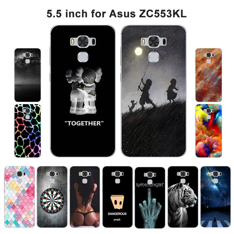 

Case For ASUS Zenfone 3 Max ZC553KL 5.5 Case Silicone Color Mesh Printed Back Cases For ASUS ZC553KL Zenfone 3 Max Cover