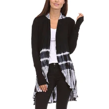 Длинный женский кардиган весна осень длинный рукав вязаный женский кардиган Женские топы джемпер пальто размера плюс 6XL