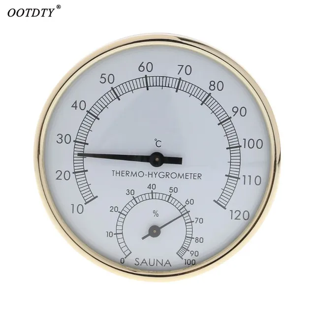 Metal Dial Indoor Temperature Humidity Meter Thermometer & Hygrometer