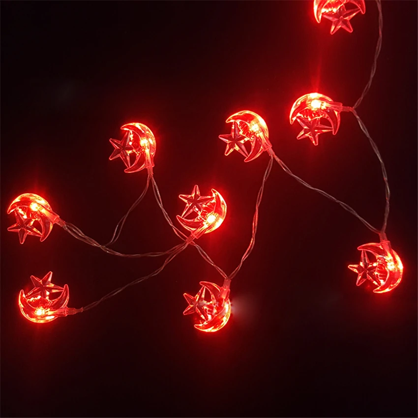 

10M 100Bulbs Moon Star Lamp Christmas LED String Lights Chain LED Fairy Globe Guirlande Light Lighting Holiday Party Decor Lamps