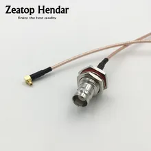 1 adet RG316 tel MMCX erkek Jack BNC dişi Bulkhed fiş RF Pigtail bağlantı kablosu adaptörü 10CM 15CM 20CM 30CM 50CM 1M 1.5M 2M